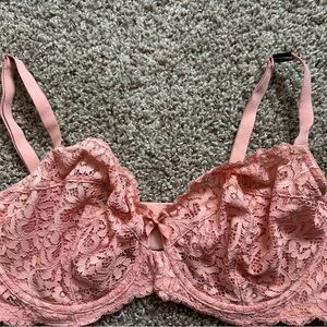 Victoria's Secret Blush Lace Bra 38DD